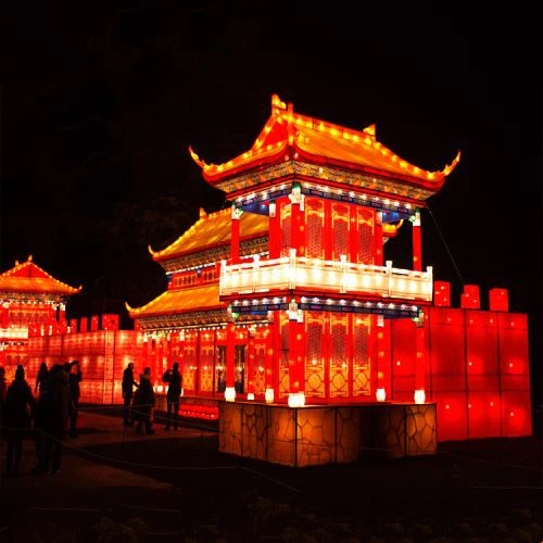 Perinteinen kiinalainen silkki lyhty myytävänä