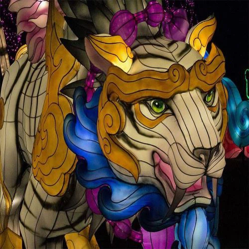 TukkuFestivaali Silk Lantern Dragon Lyhdyt
